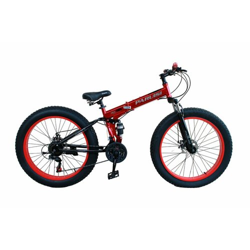 Велосипед - фэтбайк PARUISI FOLD 26 красный 28600₽