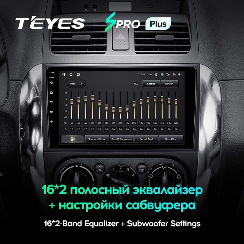 Магнитола Suzuki SX4 2006-2014 Teyes SPRO+ 4/32GB Тиайс, штатная магнитола, 8-ми ядерный процессор, IPS экран, DSP, 4G, Wi-Fi, 2 DIN