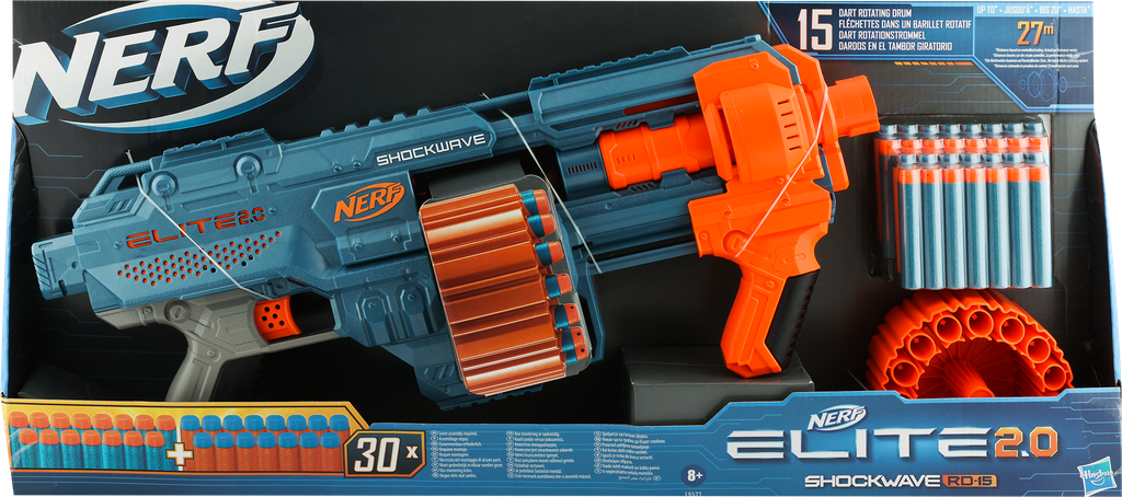 Набор игровой NERF Бластер с мягкими снарядами, 32 предмета, Арт. E9527