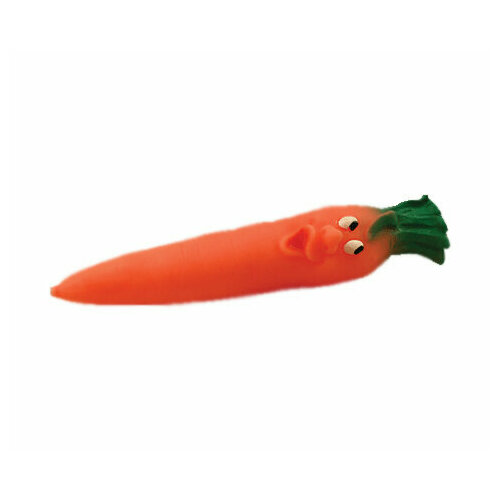Игрушка для собак Морковь 21 см Зооник оранжевая (1 шт) printio слюнявчик полезная морковка