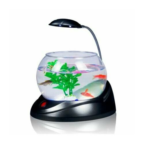 Аквариум Hailea V-01 круглый с LED подсветкой 25л черный 5255₽