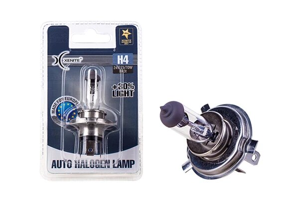 Лампа галогенная Xenite 1007136 H4 24V 75W, 1