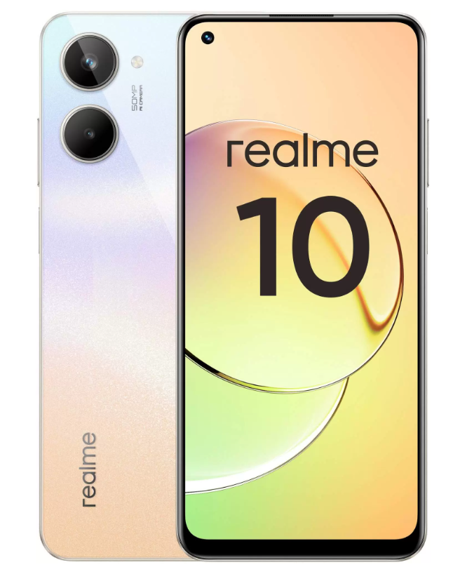 Смартфон realme 10 8/128 ГБ RU, Dual nano SIM, белый