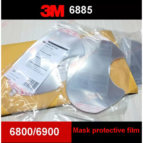Пленка защитная 3М 6885 для полной маски 3М серии 6000 (Производитель 3М, уп./25 шт.) 50шт защитная пленка 3м 6885 для полнолицевых масок 3м 6700 6800 6900 50 штук в комплекте