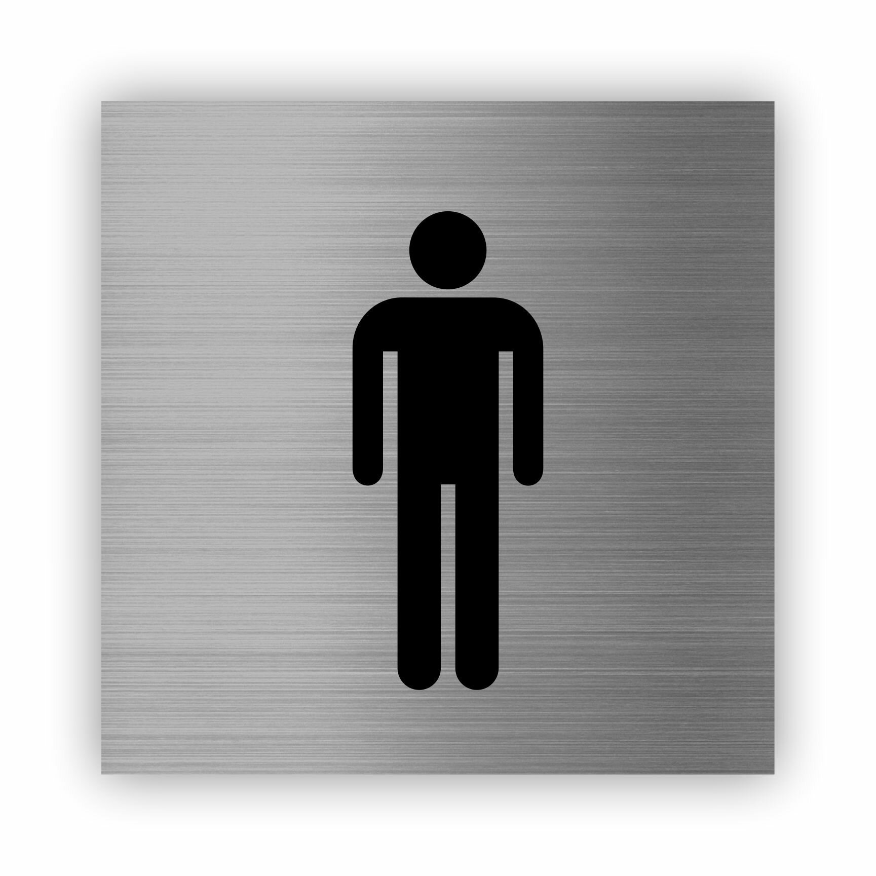 Мужской туалет табличка Point 112*112*15 мм.