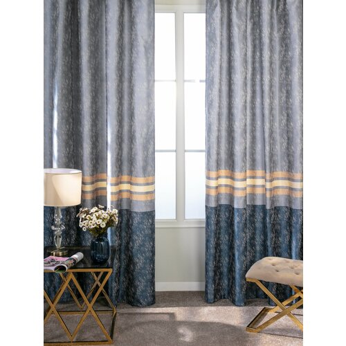 Комплект штор SANPA HOME памела 200х280 см, бежево-голубой