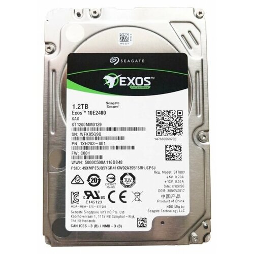 Жесткий диск Seagate 1XH203 12Tb 10000 SAS 25 HDD 21290₽