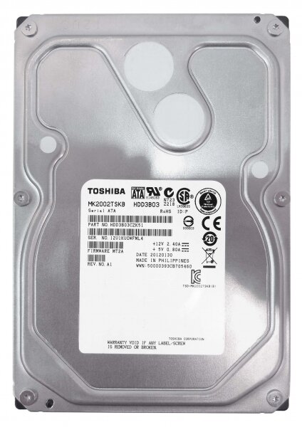 Жесткий диск Toshiba HDD3B03CZK51 2Tb SATAII 3,5" HDD