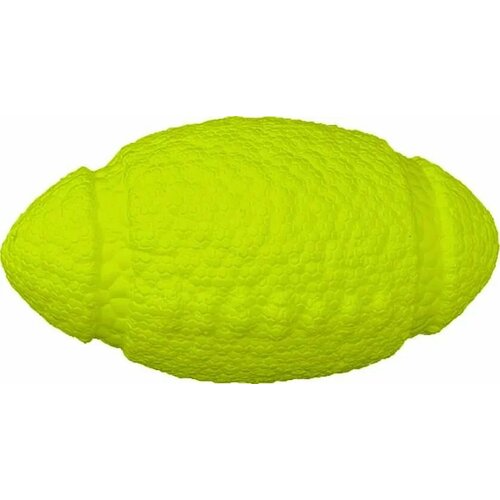Игрушка Mr.Kranch для собак Мяч-регби 14 см неоновая желтая, 1 шт