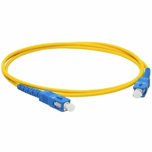 Патч-корд оптический (optic patch cord) SC/UPC-SC/UPC SM 9/125мкм одномодовый (simplex) 20 метров