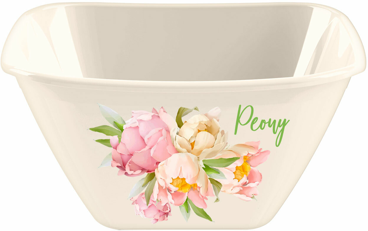 фото Миска Профит Хаус Peony квадратная 4л