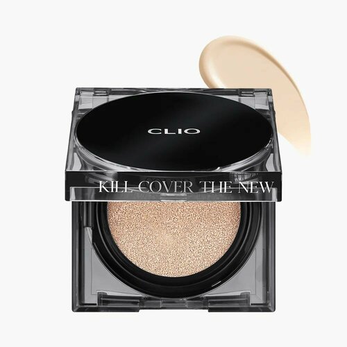 CLIO Тональный кушон + рефил Kill Cover The New Founwear Cushion (2.5 Ivory) тональный кушон spf50 pa clio kill cover the new founwear cushion 30 г