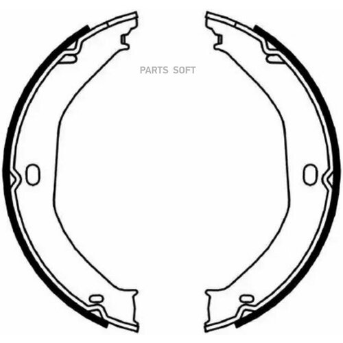 Комплект тормозных колодок стояночная тормозная система 4447₽