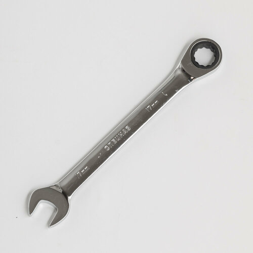 Ключ рожково-накидной трещоточный, Колир, Cr-V, 17 мм