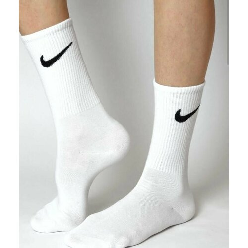 Носки NIKE, размер 36-41, белый носки мужские спортивные повседневные nike everyday lightweight crew 3pr black