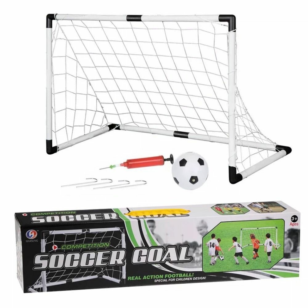 фото Складные футбольные ворота 2 в 1 с баскетбольным кольцом для детей 80 х 31 х 95 см, для дома и улицы, LT-08A20