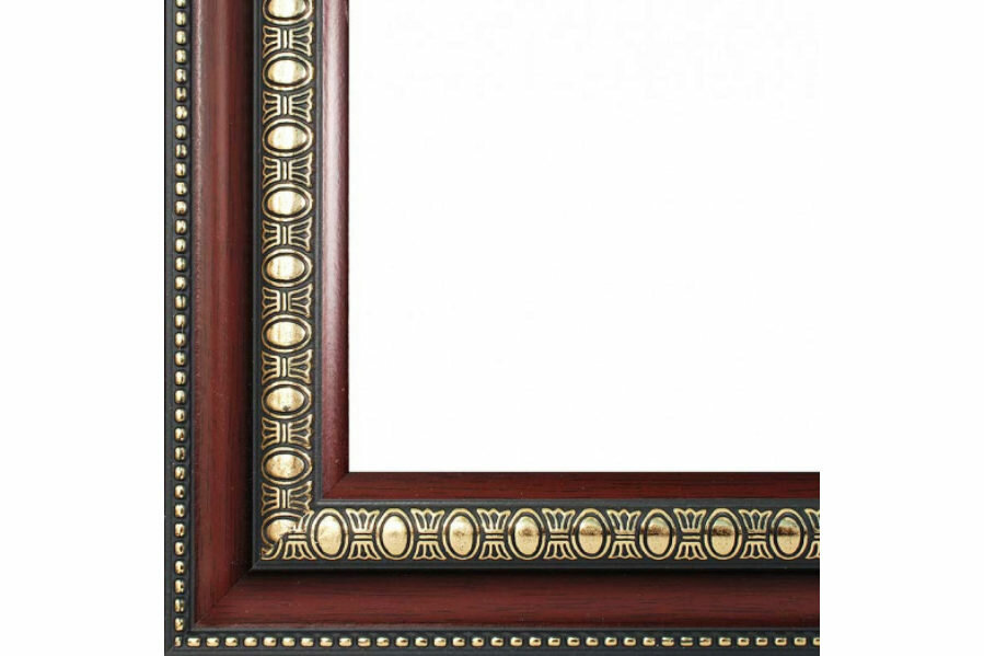 Багет для картины Renaissance, пластик, темно-коричневый/золото, 40*50см, 1шт