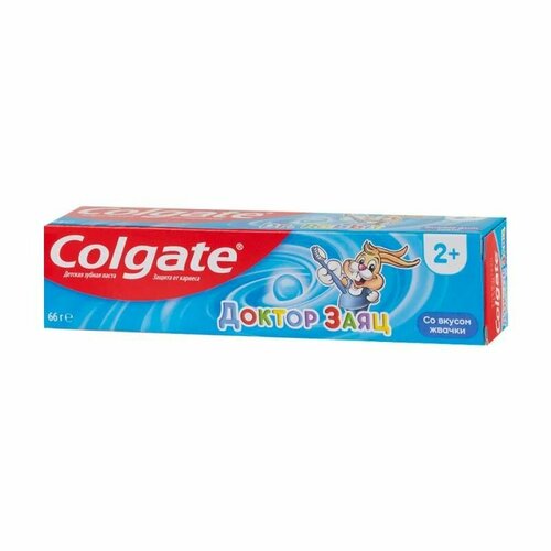 Детская зубная паста Доктор заяц, Colgate, 50 мл жвачка зубная паста детская гелевая kizcare вкус фруктового коктейля с 3 лет mukunghwa 75гр