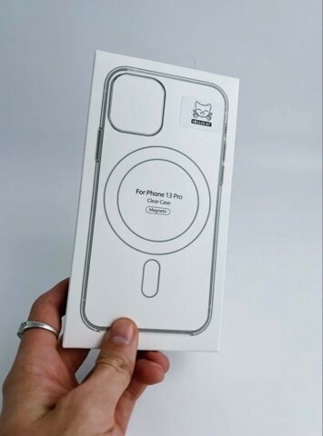 Чехол прозрачный силиконовый iPhone 13Pro с поддержкой Magsafe
