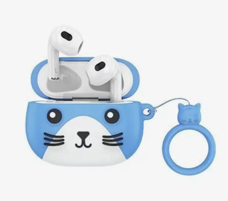 Беспроводные наушники EW46 Bluetooth наушники Зарядный кейс, голубой