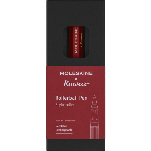 Ручка-роллер MOLESKINE KAWECO KAWROLLERPENRED красная в подарочной коробке черные чернила 2600₽