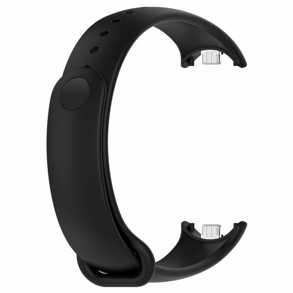 Сменный силиконовый ремешок для Xiaomi Mi Band 8 Черный