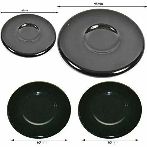 Крышки на горелки комплект 4шт DARINA GM 141 241 341 GRETA NORD Лысьва эмаль 236400₽