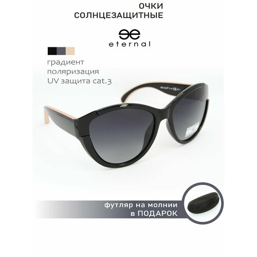 Солнцезащитные очки Eternal Sunshine Creations, серый, черный