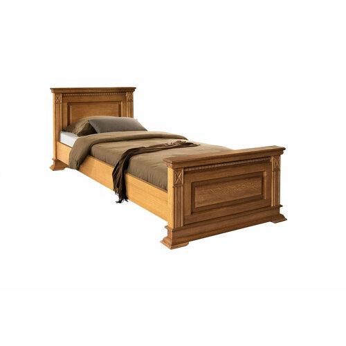 Кровать Верди деревянная 90х200 см из массива дерева односпальная Сосновый Дом