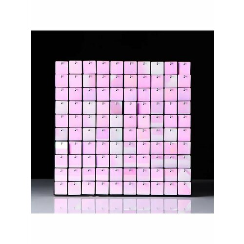 Панель с пайетками для фотозоны 3030см розовая 752₽