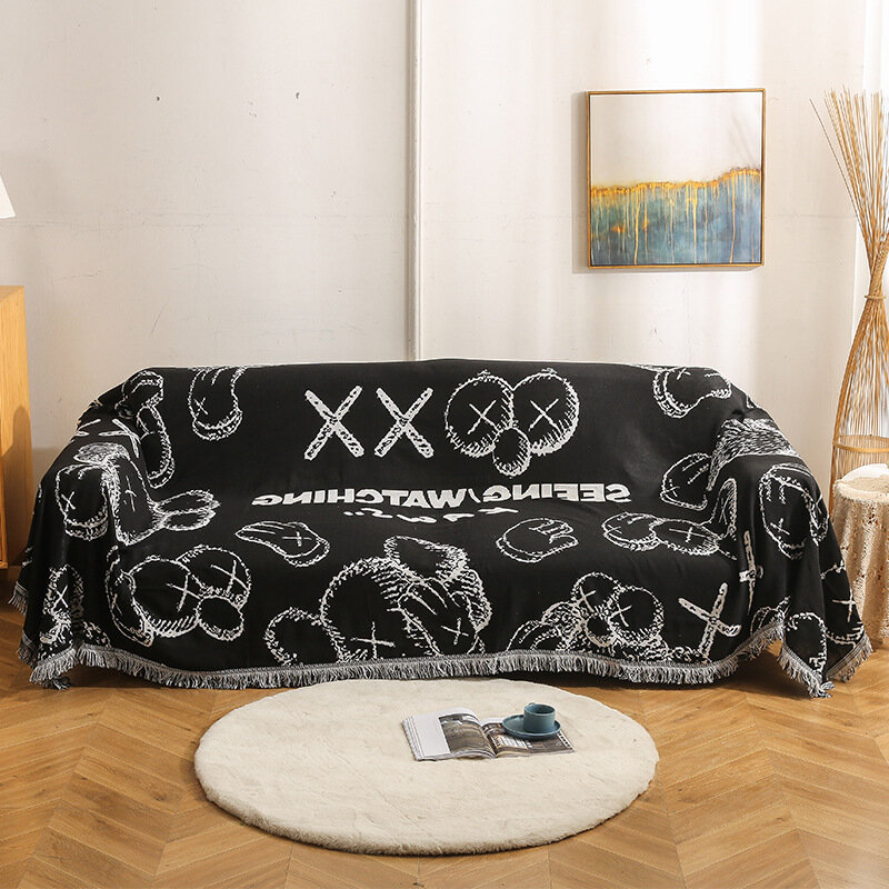 фото Гобеленовое покрывало/Покрывало с современным принтом/Плед молодежный/Плед современный