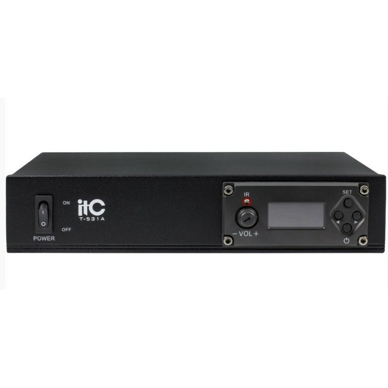 Радиосистема ITC UHF одноканальная радиосистема начального уровня, с одним ручными микрофоном. LCD дисплей. Частотный диапазон 470-510 MHz. - фото №3