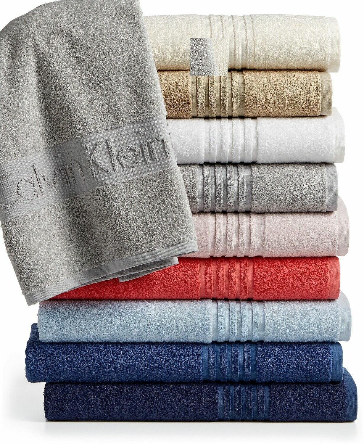 фото Calvin Kl Набор махровых полотенец для ванной комнаты