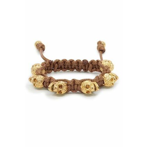 Браслет Bomberg, кристаллы Swarovski, коричневый