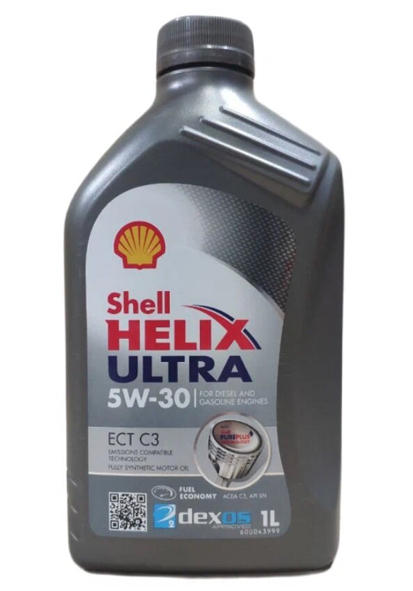 Синтетическое моторное масло SHELL Helix Ultra ECT C3 5W-30, 1 л, 1 кг