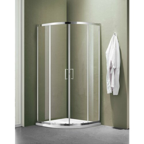 Душевое ограждение SANTREK AQUA Lea-R-1200-C-Chrome 120012001850 Радиус стекло Прозр 5мм профиль Хром 26542₽