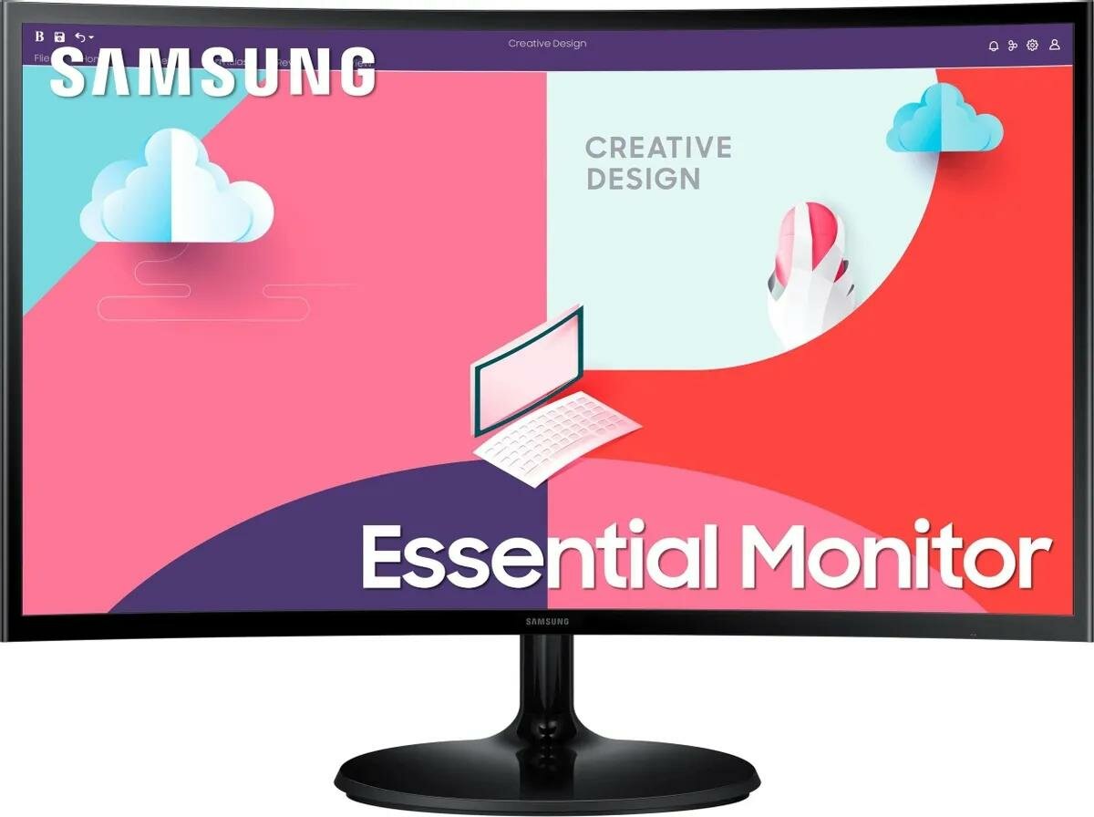 Монитор Samsung 23.8" S24C360EAI, черный