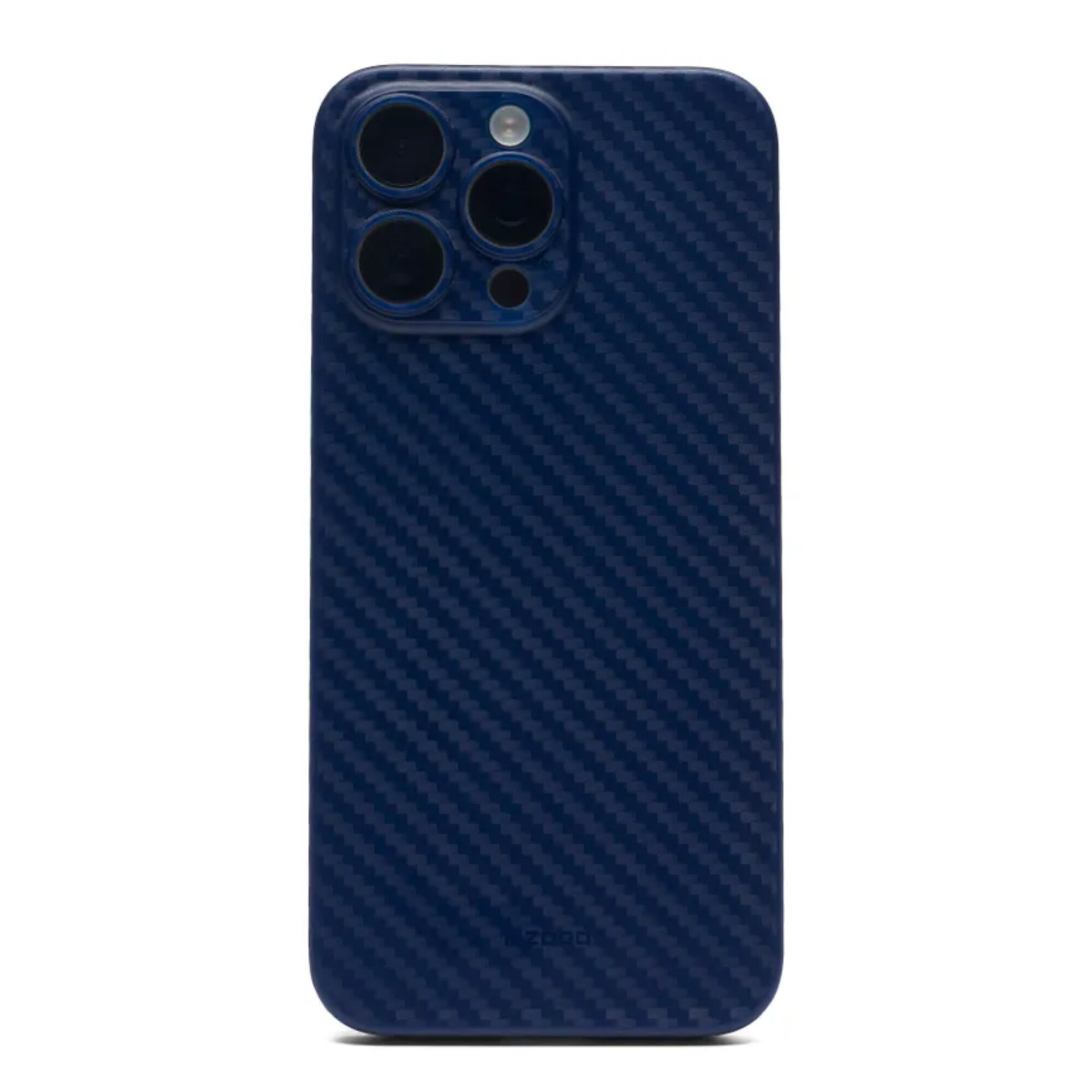 фото Ультратонкий чехол для iPhone 15 Pro KZDOO Air Carbon / супертонкий чехол для Айфон 15 Про / синий / blue