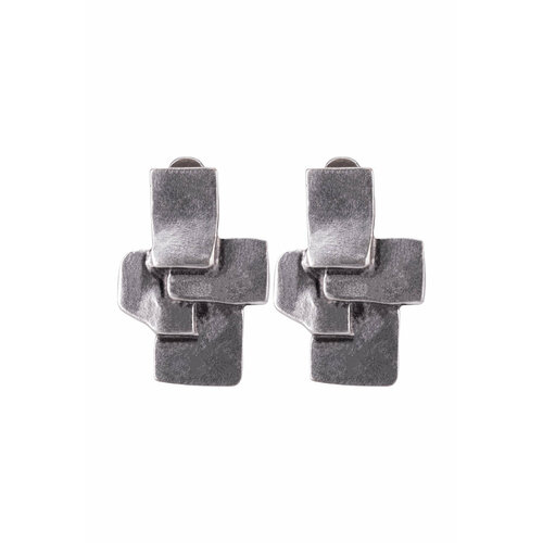 фото Серьги клипсы otokodesign, серебристый/золотистый