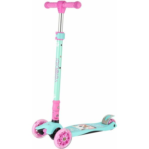 VELOBIBI 3-колесный Wizard 571366-89см кол 11876см PU со свет склад ручка голубой СМК-2111 ПП-00218763 2872₽