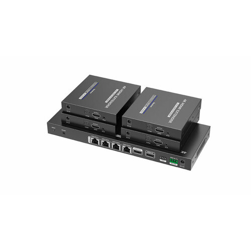 LENKENG LKV824P-I разветвитель-удлинитель 1*4 HDMI, 4K, ИК, CAT6, до 70 метров, PoC