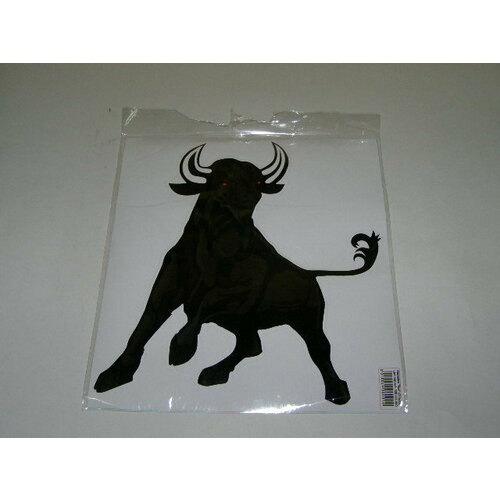 Наклейка Бык (290х320) черный