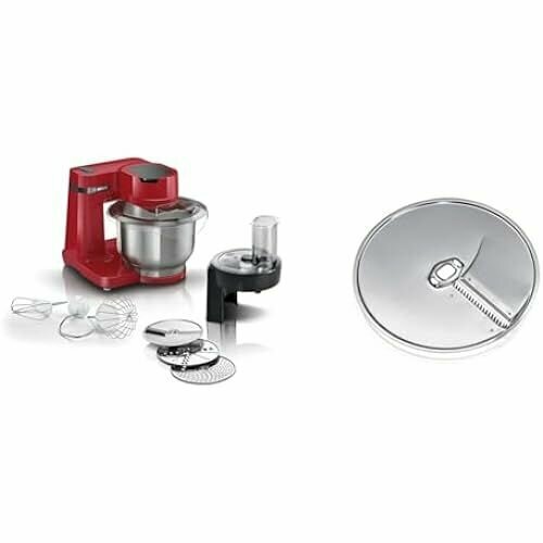 Кухонный комбайн Bosch серии 2 MUMS2ER01 чаша из нержавеющей стали 38 л и диск для азиатских овощей MUZ45AG1 для тонких овощных полосок 3969500₽