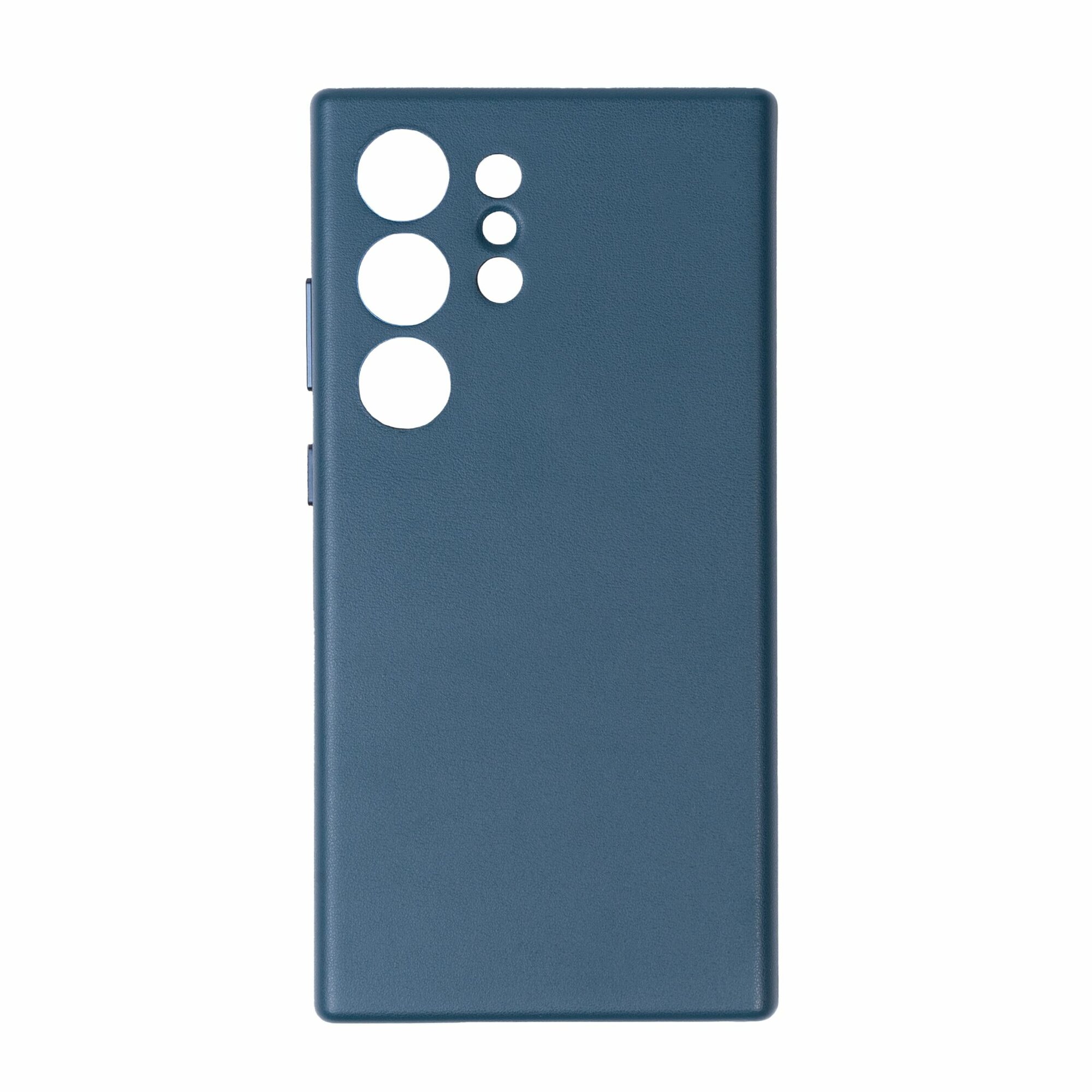 Чехол для Samsung Galaxy S24 Ultra Leather case / Кожаный чехол для Самсунга галакси С24 Ультра / Синий