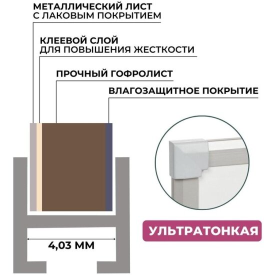 Доска магнитно-маркерная Attache Selection 90х120 Attache Economy лак, рама алл с защ от вл — фото 1
