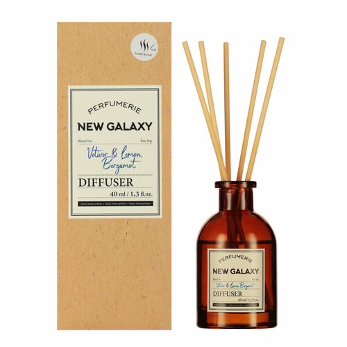 фото New galaxy диффузор perfumerie, vetiver & lemon, bergamot. 40мл