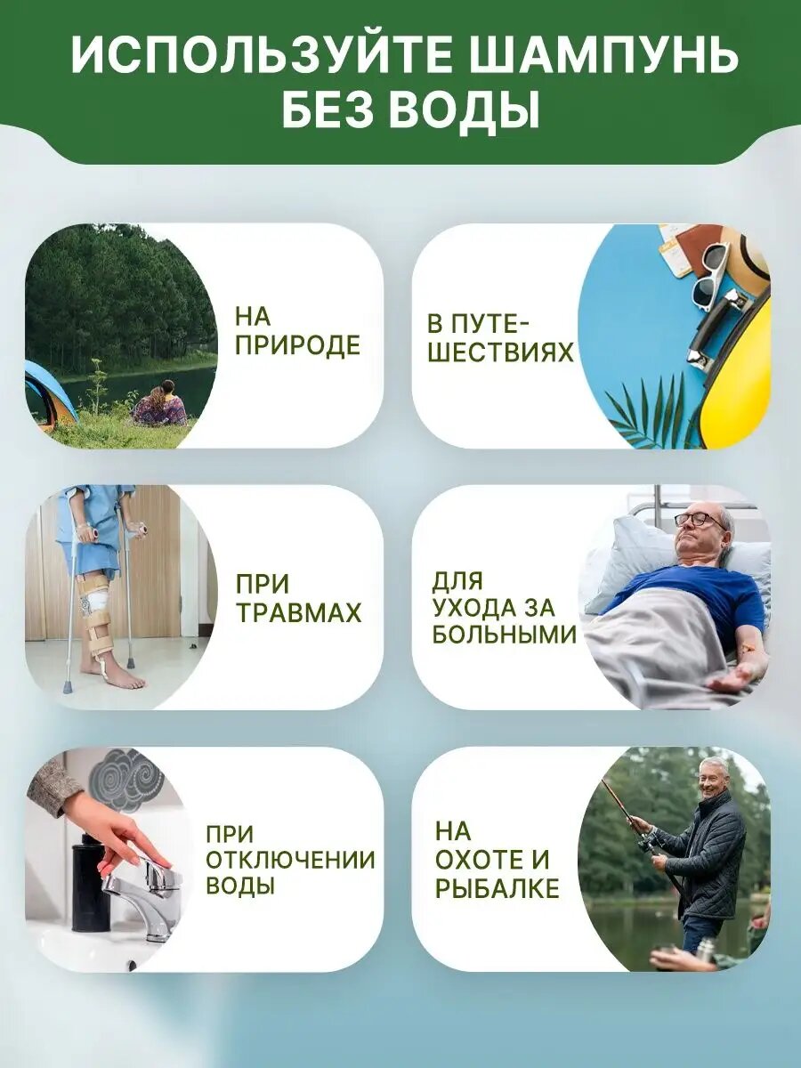 Пенка Для Ухода За Больными Шампунь и пенка для мытья лежачих больных без воды ЭкликСи набор