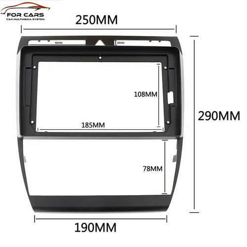 Переходная рамка 9 дюймов для Android магнитол Ауди Audi A6 4B C5 C6 1997-2008Allroad 2000-2006 1500₽