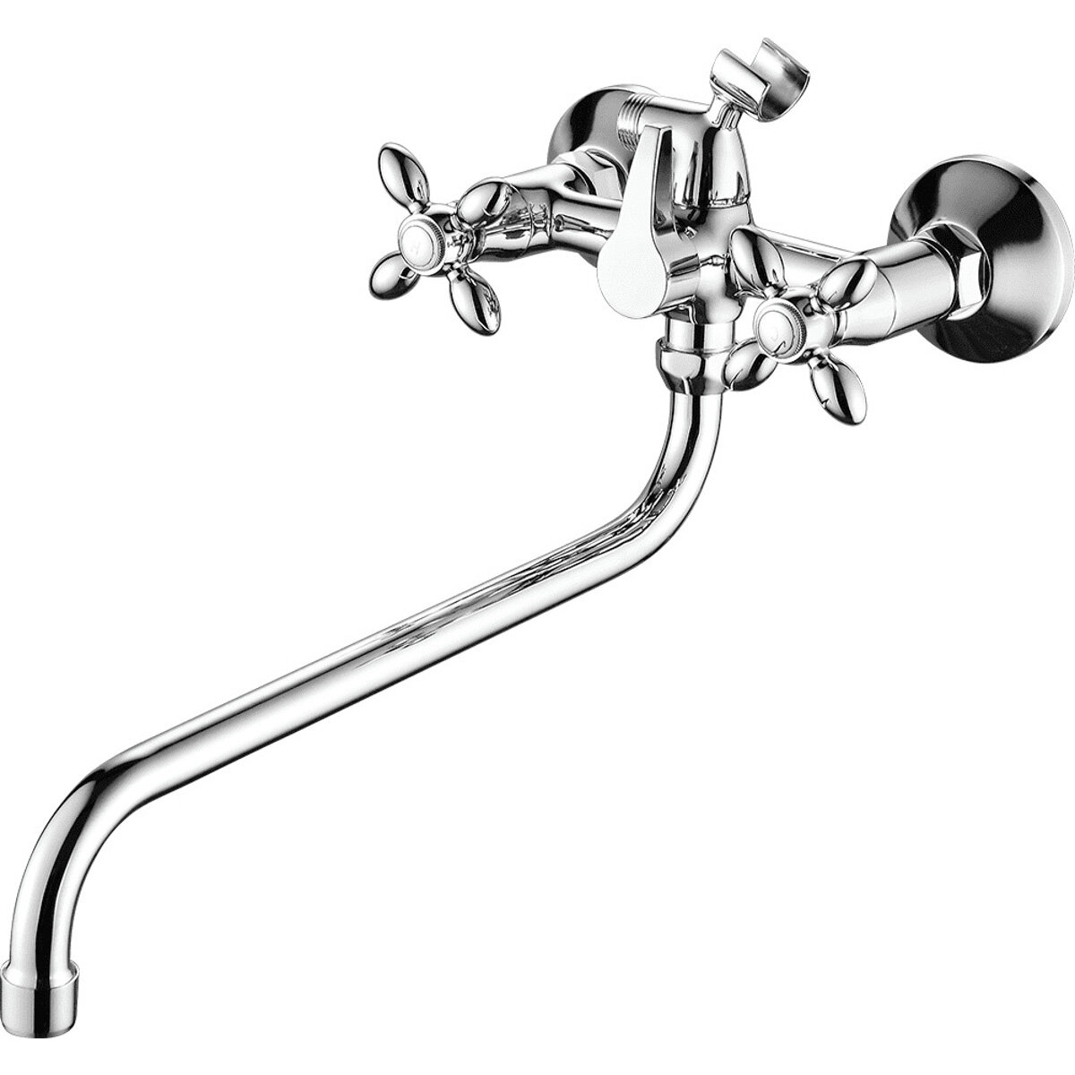 фото Смеситель для ванны с душем Fashun A2227-2, с длинным изливом, хром