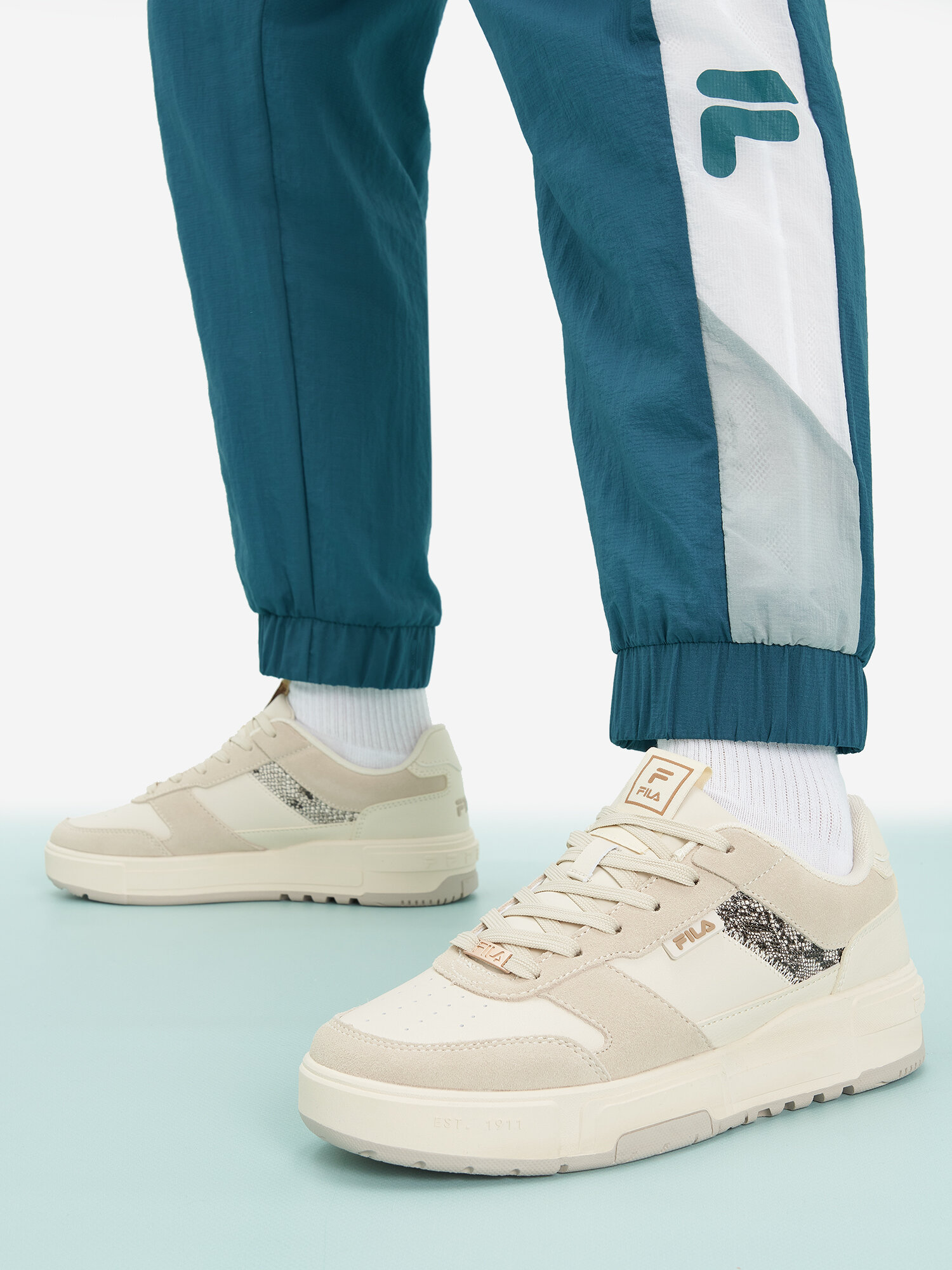 Кеды Fila FX-1000 LOW W, размер 40, светло-бежевый